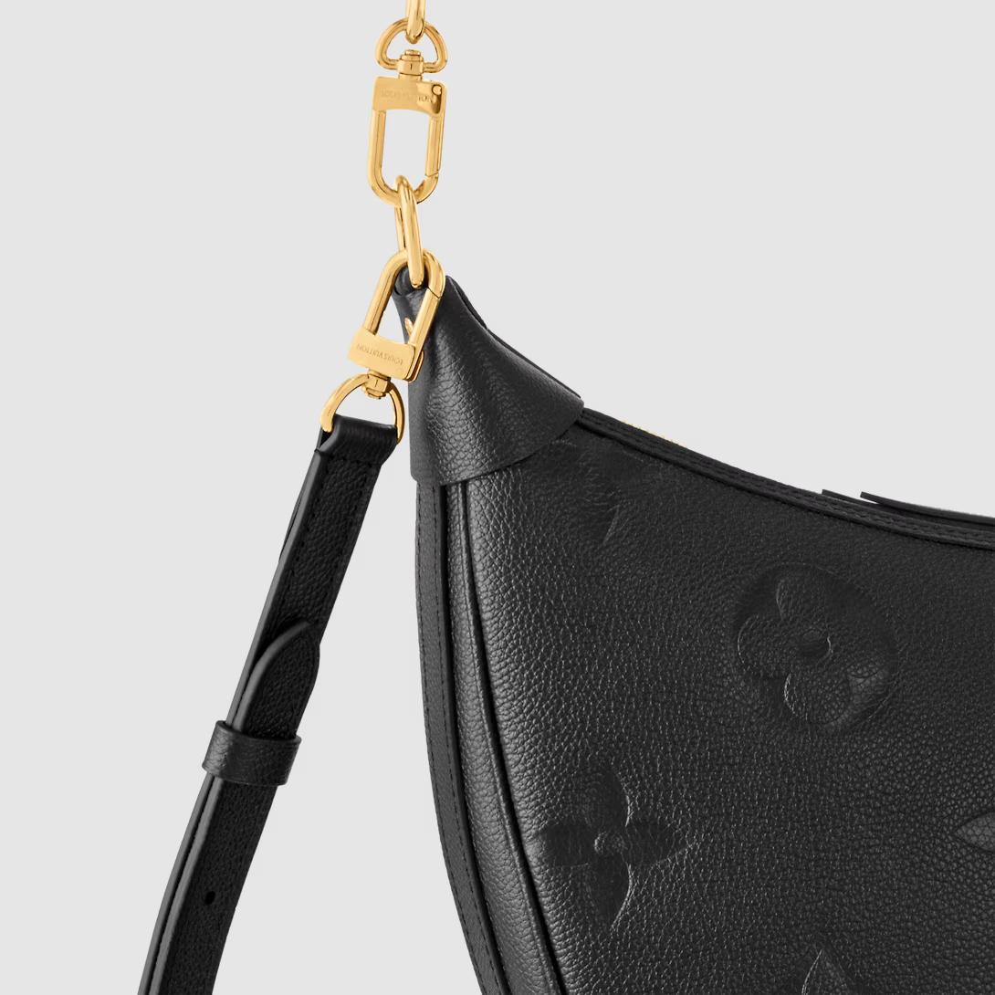 Túi Louis Vuitton Loop Hobo Monogram Empreinte Nữ Đen